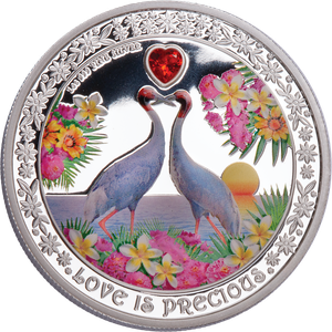 2024 Niue 1 oz. Silver $2 Love is Precious Cranes Main Image
