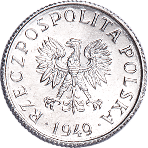1949 Poland 1 Grosz Main Image
