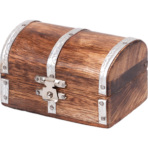 Small Wooden Treasure Chest Main Image