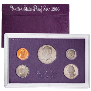 1986-S U.S. Mint Clad Proof Set Main Image