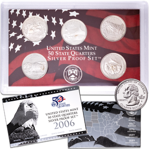 2006-S U.S. Mint Statehood Quarters Silver Proof Set Main Image