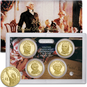 2008-S U.S. Mint Presidential Dollar Proof Set Main Image