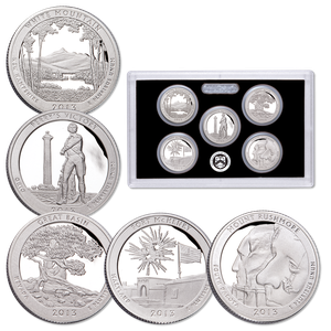 2013-S America's National Park Quarters Silver Proof Set Main Image