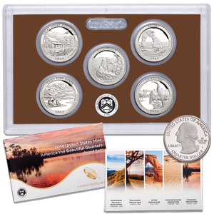 2014-S America's National Park Quarters Clad Proof Set Main Image