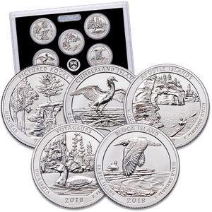 2018-S America's National Park Quarters Silver Reverse Proof Set Main Image