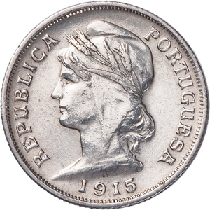 1915 Portugal Silver 10 Centavos Main Image