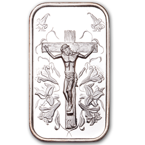 1 oz. Silver Jesus Bar Main Image