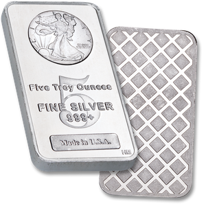 5 oz. Liberty Walking Silver Bar Main Image