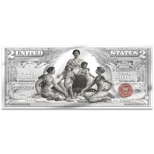 4 oz. Silver Bar - 1896 Educational Note Main Image