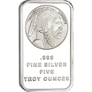 5 oz. Silver Buffalo & Indian Bar Main Image