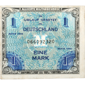 1944-1948 Allied Military Currency, Germany 1 Mark With F Main Image