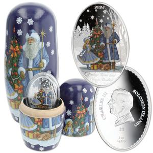 2025 Solomon Islands 1 oz. Silver $5 Father Frost Main Image