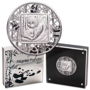 2021 Solomon Islands 2 oz. Silver $5 Panda Main Image