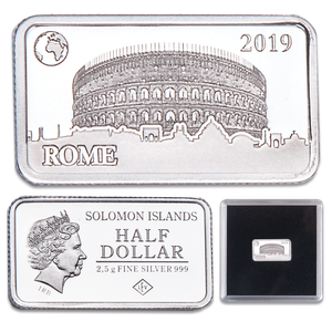 2019 Solomon Islands Silver 50 Cents Famous Landmarks - Rome Main Image