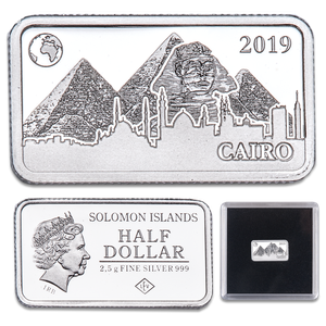 2019 Solomon Islands Silver 50 Cents Famous Landmarks - Cairo, Egypt Main Image