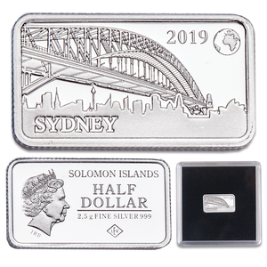 2019 Solomon Islands Silver 50 Cents Famous Landmarks - Sydney, Australia Main Image