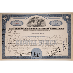 1950's Lehigh Valley Railroad Company with History Page Main Image