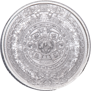 Aztec Calendar 1/10 oz. Silver Round Main Image
