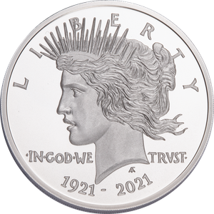 1921-2021 Peace Dollar 1 oz. Silver Round Main Image