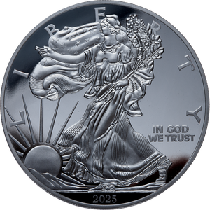 2025 4 oz. American Silver Eagle Replica, Black Proof Main Image