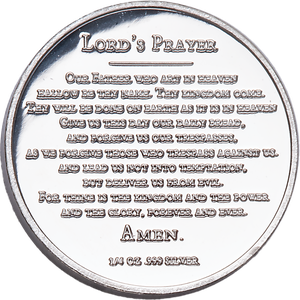 Lord's Prayer 1/4 oz. Silver Round Main Image