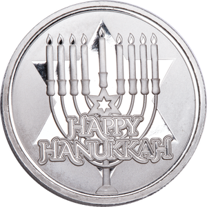 2024 Happy Hanukkah Silver Round Main Image