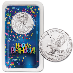 2023 American Silver Eagle in Happy Birthday Showpak Main Image