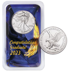 2023 American Silver Eagle in Graduation Showpak Main Image