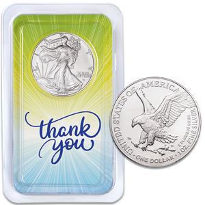 2022 American Silver Eagle in Thank You Showpak Main Image