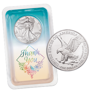 2025 American Silver Eagle in Thank You Showpak Main Image