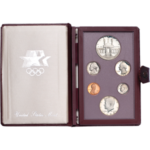 1984-S U.S. Mint Prestige Proof Set (6 coins), Choice Proof, PR63 Main Image