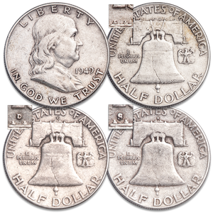 1949-1963 All-Mint Franklin Half Dollar Set Main Image