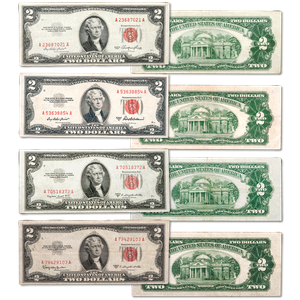 Complete Series 1953-1953C $2 Legal Tender Note Set Main Image