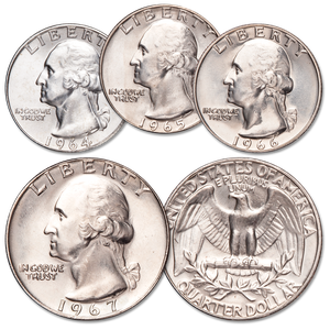1964-1967 Washington Quarter Set Main Image