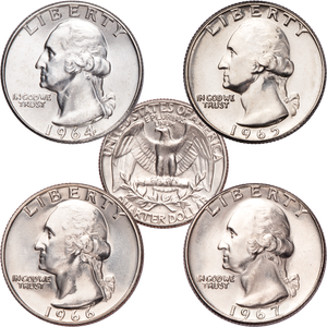 1964-1967 Washington Quarter Set Main Image