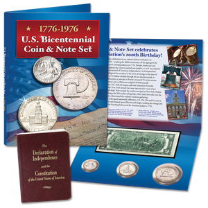 U.S. Bicentennial Coin and Note Set Main Image