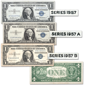 1957 Complete $1 Silver Certificate Set Main Image
