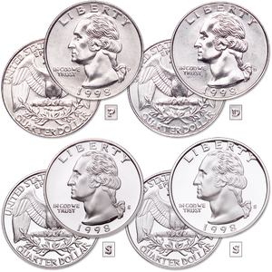 1998 PDSS Washington Quarter Set Main Image