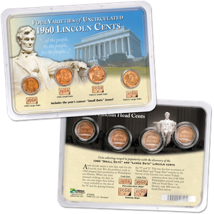 1960 Lincoln Cent Set (4 coins) in Showpak Main Image