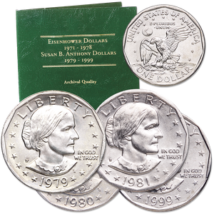 1979-1999 Susan B. Anthony Dollar Year Set Main Image