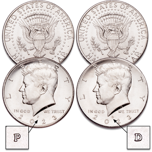 2023 P&D Kennedy Half Dollar Set Main Image