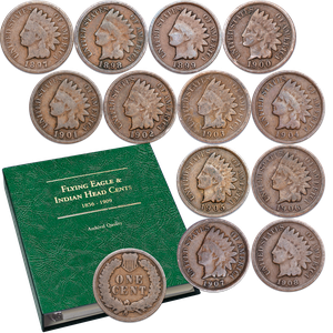1897-1908 Indian Head Cent Set with Album Main Image