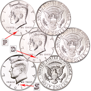 2011 Complete PDS Kennedy Half Dollar Set Main Image