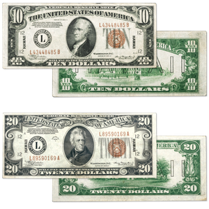 WWII Emergency Hawaii Note Set Main Image