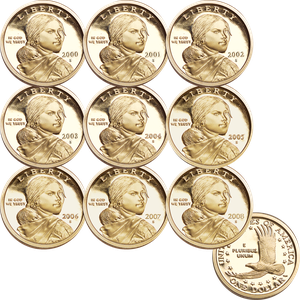 2000-2008 "S" Mint Sacagawea Dollar Set Main Image