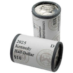 2025 P&D Kennedy Half Dollar Rolls Main Image
