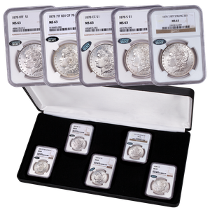 1878 Morgan Dollar First-Year Set in Display Case Main Image