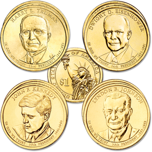 2015 Presidential Dollar P&D Mint Set Main Image