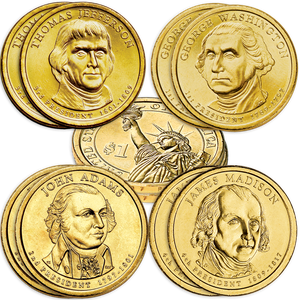 2007 Presidential Dollar P&D Mint Set (8 coins) Main Image