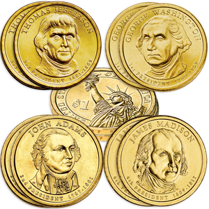 2007 Presidential Dollar P&D Mint Set Main Image